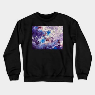 Purple Pour Painting Crewneck Sweatshirt